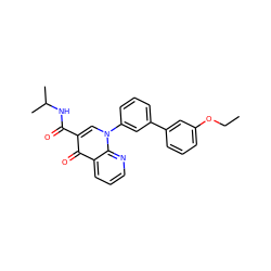 CCOc1cccc(-c2cccc(-n3cc(C(=O)NC(C)C)c(=O)c4cccnc43)c2)c1 ZINC000038449945