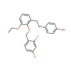 CCOc1cccc(CNc2ccc(O)cc2)c1OCc1ccc(Cl)cc1Cl ZINC000002160097