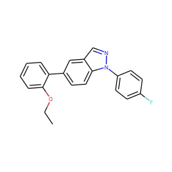 CCOc1ccccc1-c1ccc2c(cnn2-c2ccc(F)cc2)c1 ZINC000049109538