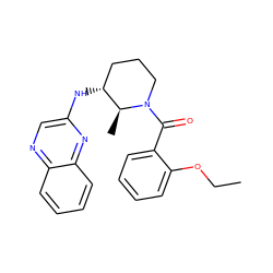 CCOc1ccccc1C(=O)N1CCC[C@@H](Nc2cnc3ccccc3n2)[C@@H]1C ZINC000218477188