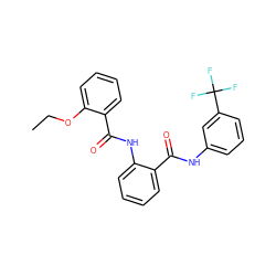 CCOc1ccccc1C(=O)Nc1ccccc1C(=O)Nc1cccc(C(F)(F)F)c1 ZINC000199853672