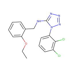 CCOc1ccccc1CNc1nnnn1-c1cccc(Cl)c1Cl ZINC000035982848