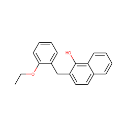 CCOc1ccccc1Cc1ccc2ccccc2c1O ZINC000027205085