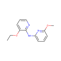 CCOc1cccnc1Nc1cccc(OC)n1 ZINC000028525713