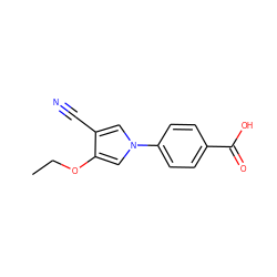 CCOc1cn(-c2ccc(C(=O)O)cc2)cc1C#N ZINC000200826973