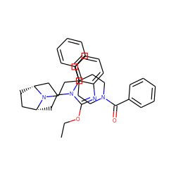 CCOc1nc2ccccc2n1C1C[C@@H]2CC[C@H](C1)N2CCC1(c2ccccc2)CCN(C(=O)c2ccccc2)CC1 ZINC000071296032