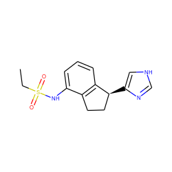 CCS(=O)(=O)Nc1cccc2c1CC[C@@H]2c1c[nH]cn1 ZINC000013580228