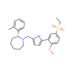 CCS(=O)(=O)c1ccc(OC)c(-c2ccc(CN3CCCCC[C@@H]3c3ccccc3C)[nH]2)c1 ZINC000026984612