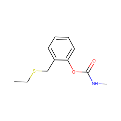 CCSCc1ccccc1OC(=O)NC ZINC000002011298