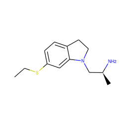 CCSc1ccc2c(c1)N(C[C@H](C)N)CC2 ZINC000026469803