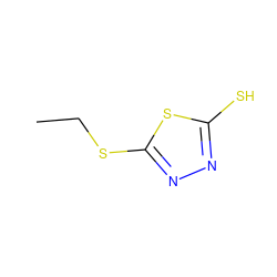 CCSc1nnc(S)s1 ZINC000005550023