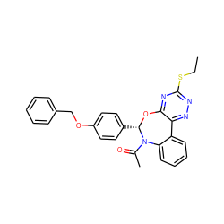 CCSc1nnc2c(n1)O[C@@H](c1ccc(OCc3ccccc3)cc1)N(C(C)=O)c1ccccc1-2 ZINC000003640719