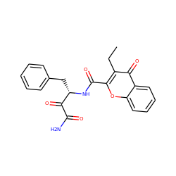 CCc1c(C(=O)N[C@@H](Cc2ccccc2)C(=O)C(N)=O)oc2ccccc2c1=O ZINC000028525336