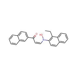 CCc1c(N(O)/C=C\C(=O)c2ccc3ccccc3c2)ccc2ccccc12 ZINC000053224019