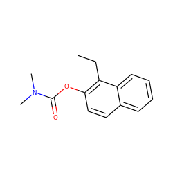 CCc1c(OC(=O)N(C)C)ccc2ccccc12 ZINC000084687418