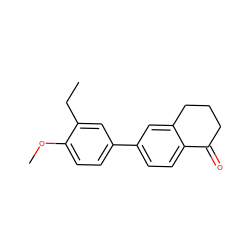 CCc1cc(-c2ccc3c(c2)CCCC3=O)ccc1OC ZINC000029123367