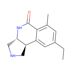 CCc1cc(C)c2c(c1)[C@H]1CNC[C@@H]1NC2=O ZINC000035856082