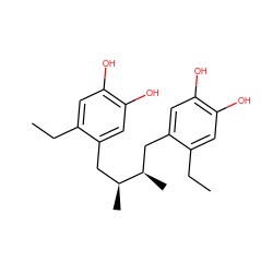 CCc1cc(O)c(O)cc1C[C@H](C)[C@H](C)Cc1cc(O)c(O)cc1CC ZINC000013474192