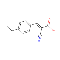 CCc1ccc(/C=C(\C#N)C(=O)O)cc1 ZINC000007155448