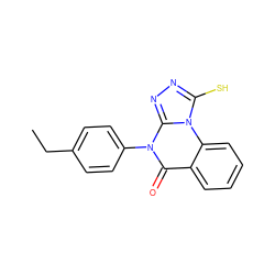 CCc1ccc(-n2c(=O)c3ccccc3n3c(S)nnc23)cc1 ZINC000006473794