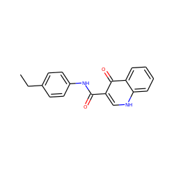 CCc1ccc(NC(=O)c2c[nH]c3ccccc3c2=O)cc1 ZINC000031544823