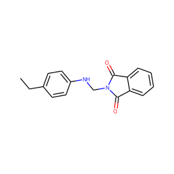 CCc1ccc(NCN2C(=O)c3ccccc3C2=O)cc1 ZINC000000129411