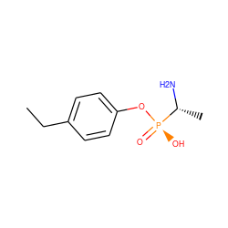 CCc1ccc(O[P@](=O)(O)[C@@H](C)N)cc1 ZINC000049087906