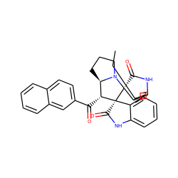 CCc1ccc2c(c1)[C@]1(C(=O)N2)N2CCC[C@@H]2[C@@H](C(=O)c2ccc3ccccc3c2)[C@@]12C(=O)Nc1ccccc12 ZINC000059785691