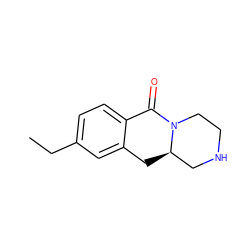 CCc1ccc2c(c1)C[C@@H]1CNCCN1C2=O ZINC000096908042