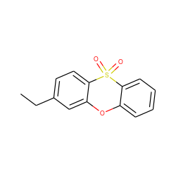 CCc1ccc2c(c1)Oc1ccccc1S2(=O)=O ZINC000013779749