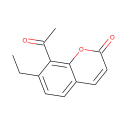 CCc1ccc2ccc(=O)oc2c1C(C)=O ZINC000095587987