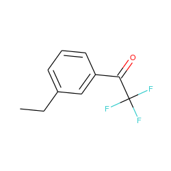 CCc1cccc(C(=O)C(F)(F)F)c1 ZINC000026576390