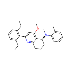 CCc1cccc(CC)c1-c1cc(OC)c2c(n1)CCC[C@@H]2N(C)c1ccccc1C ZINC000040934309