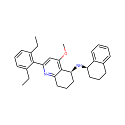 CCc1cccc(CC)c1-c1cc(OC)c2c(n1)CCC[C@@H]2N[C@@H]1CCCc2ccccc21 ZINC000029042731