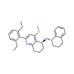 CCc1cccc(CC)c1-c1cc(OC)c2c(n1)CCC[C@@H]2N[C@H]1CCCc2ccccc21 ZINC000029042803