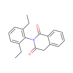 CCc1cccc(CC)c1N1C(=O)Cc2ccccc2C1=O ZINC000000007252