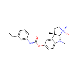 CCc1cccc(NC(=O)Oc2ccc3c(c2)[C@]2(C)CC[N@@+](C)([O-])[C@@H]2N3C)c1 ZINC000261141055