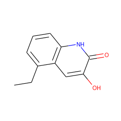 CCc1cccc2[nH]c(=O)c(O)cc12 ZINC000040877901