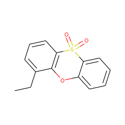 CCc1cccc2c1Oc1ccccc1S2(=O)=O ZINC000013779750