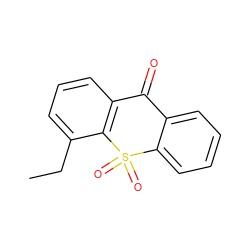 CCc1cccc2c1S(=O)(=O)c1ccccc1C2=O ZINC000013779773