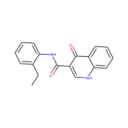 CCc1ccccc1NC(=O)c1c[nH]c2ccccc2c1=O ZINC000000043500