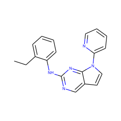 CCc1ccccc1Nc1ncc2ccn(-c3ccccn3)c2n1 ZINC000034397779