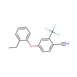 CCc1ccccc1Oc1ccc(C#N)c(C(F)(F)F)c1 ZINC000036669428