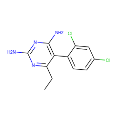 CCc1nc(N)nc(N)c1-c1ccc(Cl)cc1Cl ZINC000013472718