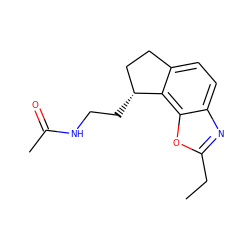 CCc1nc2ccc3c(c2o1)[C@H](CCNC(C)=O)CC3 ZINC000096174398