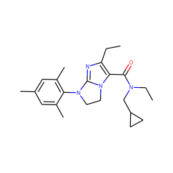 CCc1nc2n(c1C(=O)N(CC)CC1CC1)CCN2c1c(C)cc(C)cc1C ZINC000028331927