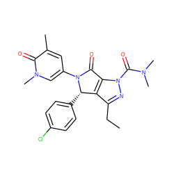 CCc1nn(C(=O)N(C)C)c2c1[C@H](c1ccc(Cl)cc1)N(c1cc(C)c(=O)n(C)c1)C2=O ZINC000261184810