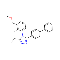 CCc1nnc(-c2ccc(-c3ccccc3)cc2)n1-c1cccc(COC)c1C ZINC000096283511