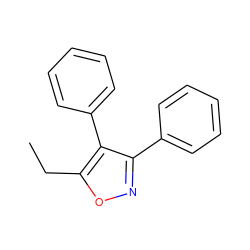 CCc1onc(-c2ccccc2)c1-c1ccccc1 ZINC000013583259