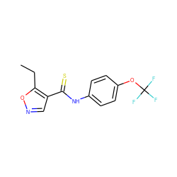 CCc1oncc1C(=S)Nc1ccc(OC(F)(F)F)cc1 ZINC000026284263